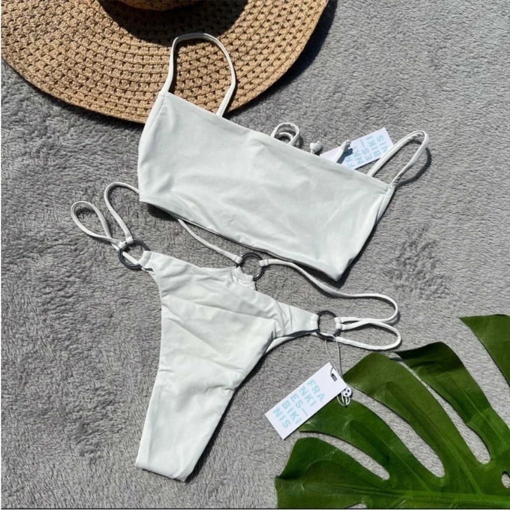 Frankie’s Bikinis Kailyn White Bikini Set